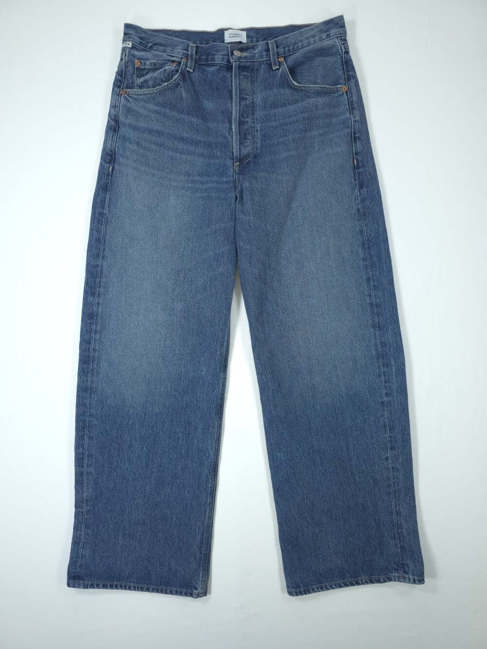 Citizens of Humanity Ayla Baggy Wide Leg Jeans Size 31 Womens High Waist Blue